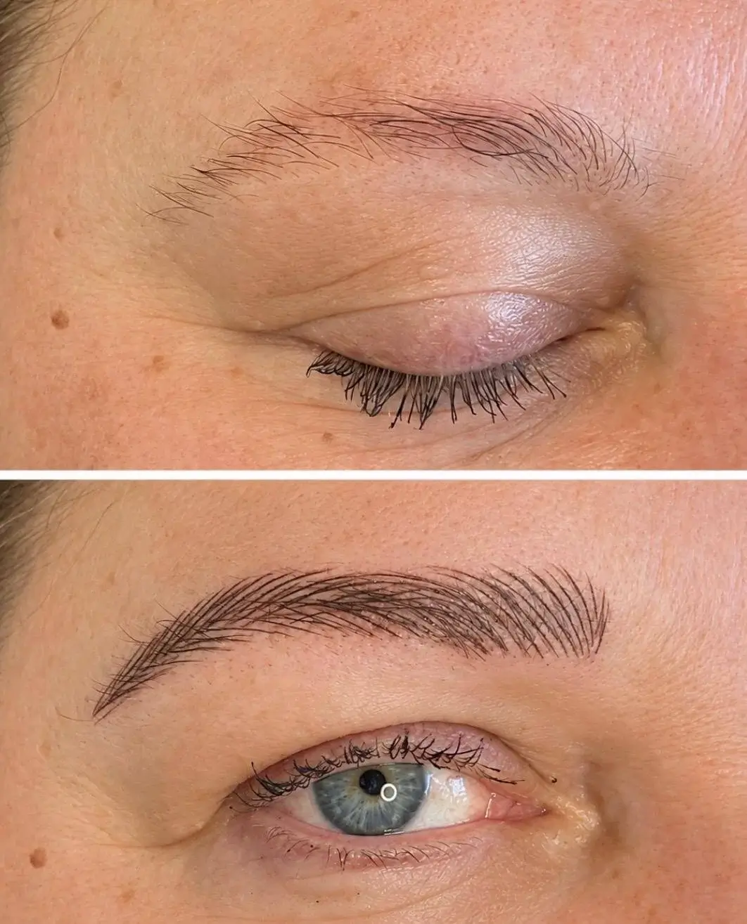 Microblading – vorher / nachher – Studio Magic Eyes Wien