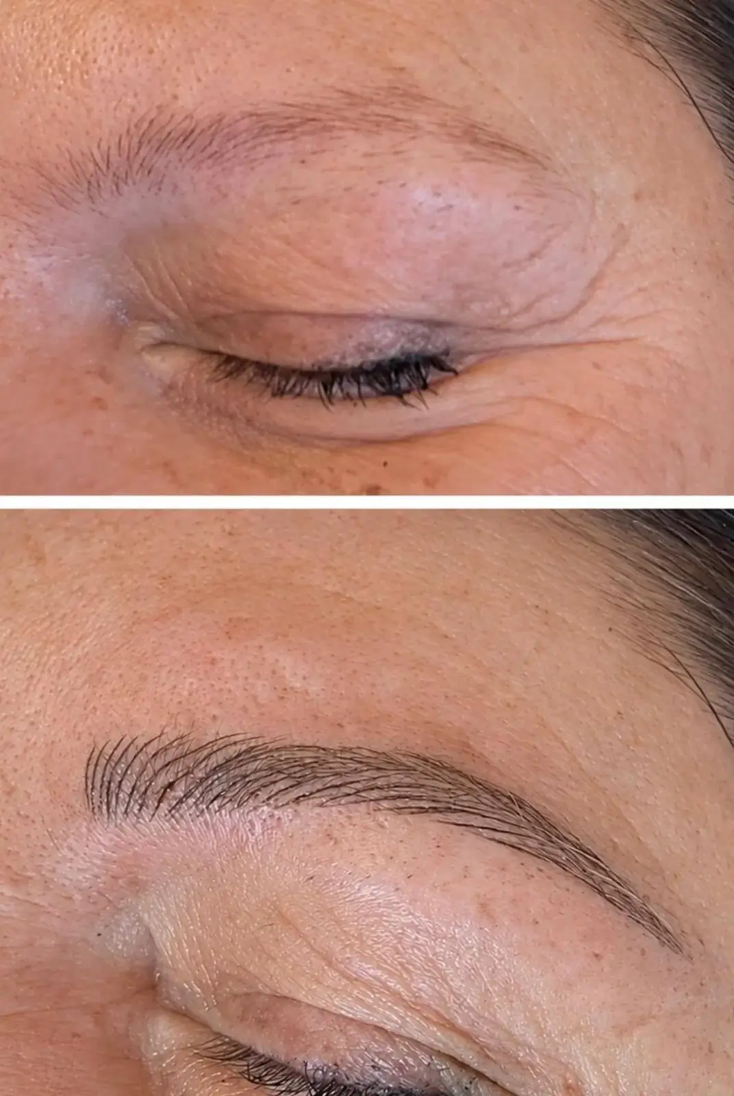 Microblading – vorher / nachher – Studio Magic Eyes Wien