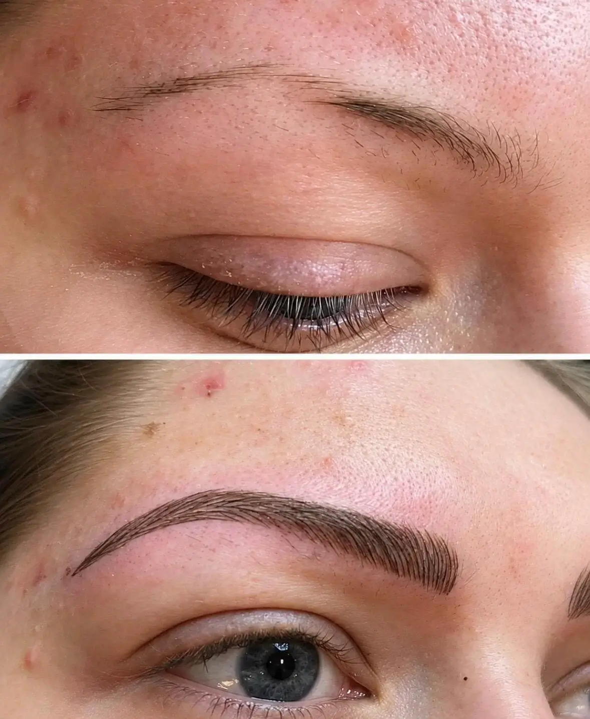 Microblading – vorher / nachher – Studio Magic Eyes Wien